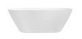 freistehende Badewanne 170x70 cm Moya Standbadewanne Mineralguss Ablaufgarnitur Click-Clack