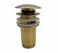 Click Clack Ablaufventil Waschtisch Waschbecken Druckfunktion Push Up Gold Keramik 1¼"