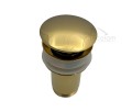 Click Clack Ablaufventil Waschtisch Waschbecken Druckfunktion Push Up Gold Keramik 1¼"
