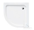 Duschkabine Viertelkreis Duso 80 x 80 Höhe 184 cm Milchglas + Duschwanne Alex 80x80 cm (id: 1565)