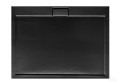 flache Duschwanne Rechteck Axim black 100x80 cm Stone Effect schwarz Stein (id: 1580)