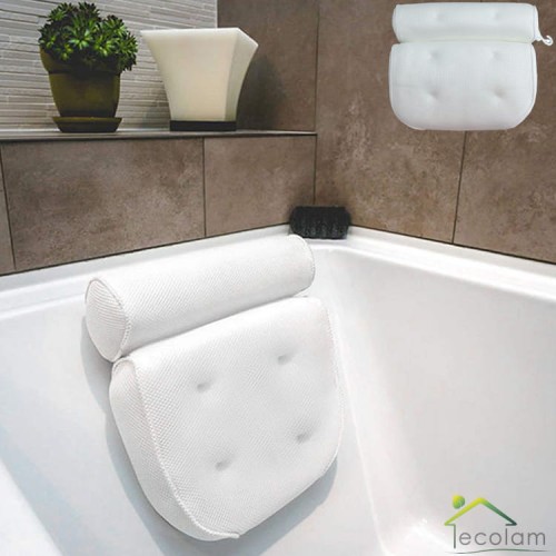 Badewannenkissen Nackenstütze für Badewanne Kissen Kopfstütze weiß Sole