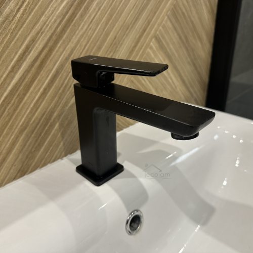 Waschtischarmatur Badarmatur Parma BLACK für Waschbecken schwarz (id: 667)