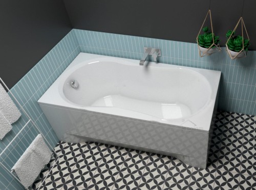 Badewanne Rechteck 120x75 cm Gracja
