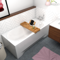Badewanne Rechteck 150x70 cm Gracja Ablage Badewannenbrett Bambus