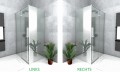 Duschkabine Rechteck Carla 120 x 80 x 195 cm chrom Klarglas Easy Clean Schwingtür LINKS (id: 1604)