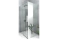 Duschkabine Rechteck Carla 120 x 80 x 195 cm chrom Klarglas Easy Clean Schwingtür LINKS (id: 1604)