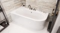 Badewanne Eckbadewanne Avita 150x75 cm links + Kopfkissen Mare (id: 1611)
