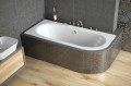 Badewanne Eckbadewanne Avita 150x75 cm links + Kopfkissen Mare (id: 1611)