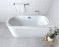Badewanne Eckbadewanne Avita 160x75 cm rechts + Kopfkissen Mare (id: 1617)