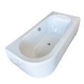 Badewanne Eckbadewanne Avita 180x80 cm rechts + Kopfkissen Mare (id: 1619)