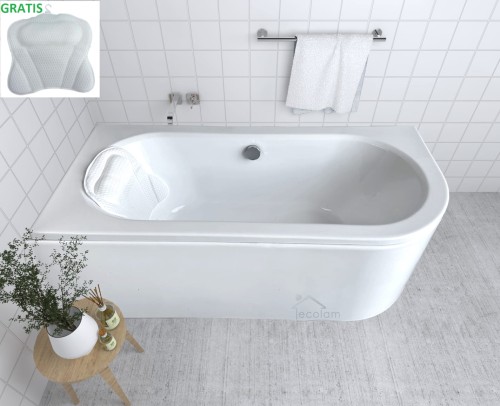 Badewanne Eckbadewanne Avita 150x75 cm links + Kopfkissen Mare (id: 1611)