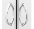 Duschkabine Viereck Stylio 80 x 80 x 170 cm Strukturglas matt (id: 1628)