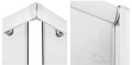 Duschkabine Viereck Stylio 80 x 80 x 170 cm Strukturglas matt (id: 1628)