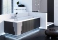 Badewanne Acrylwanne Rechteck Tami 200 x 90 cm LED-Styroporverkleidung