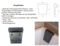Badewanne Eckbadewanne Avita 170x75 cm rechts + Bambusablage schwarze Kopfstütze (id: 1641)