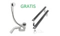Badewanne Eckwanne Mia 140x140 cm + Kopfkissen Mare (id: 1656)