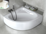 Badewanne Eckwanne Mia 140x140 cm + Kopfkissen Sole