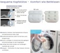 Badewanne Rechteck Vitae 180 x 80 cm + Kopfkissen Sole