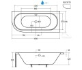 Badewanne Eckbadewanne Avita 150x75 cm rechts (id: 460)
