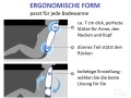 Badewanne Rechteck Vitae 160x75 cm + Kopfkissen Mare (id: 1672)