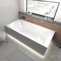 Badewanne Acrylwanne Rechteck Tami 190x90 cm LED-Styroporverkleidung