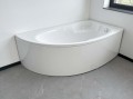 Badewanne Eckwanne Carmen 170x100 cm rechts + Siphon Viega