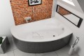 Badewanne Eckwanne Carmen 170x100 cm rechts + Siphon Viega