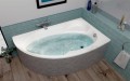 Badewanne Eckwanne Carmen 170x100 cm rechts + Siphon Viega