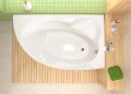 Badewanne Eckwanne Carmen 170x100 cm rechts + Siphon Viega