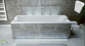 Badewanne Rechteck Quadro 175 x 80 cm optional: Kopfstützen (id: 1695)