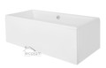 Badewanne Rechteck Quadro 175 x 80 cm optional: Kopfstützen (id: 1695)