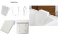 Badewanne Rechteck Quadro 175 x 80 cm optional: Kopfstützen (id: 1695)