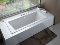 Badewanne Rechteck Quadro 175 x 80 cm optional: Kopfstützen (id: 1695)