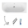 Badewanne Eckbadewanne Avita 160x75 cm rechts optional: Led-Verkleidung (id: 919)