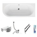 Badewanne Eckbadewanne Avita 160x75 cm rechts optional: Led-Verkleidung (id: 919)