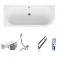 Badewanne Eckbadewanne Avita 170x75 cm links optional: Led-Verkleidung (id: 856)