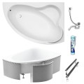 Badewanne Eckbadewanne Ada 160x100 cm rechts