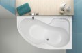Badewanne Acrylwanne Eckwanne Wela 160x100 cm rechts + Siphon Viega