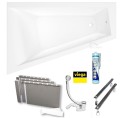 Badewanne Eckbadewanne Trapez 150 x 100 cm Rita links