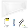 Badewanne Eckbadewanne Trapez 160 x 100 cm Rita links