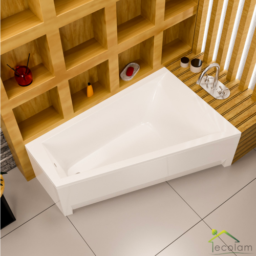 Badewanne Eckbadewanne Trapez 160 x 100 cm Rita rechts