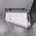 Badewanne Eckbadewanne Trapez 160 x 100 cm Rita rechts