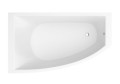Badewanne Acrylwanne Eckwanne Hela 150x90 cm links + Siphon Viega