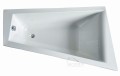 Badewanne Eckbadewanne Trapez 160 x 100 cm Rita rechts + Ablage Bambus