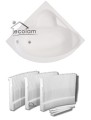 Badewanne Eckwanne Acrylwanne Standard 130 x 130 cm (id: 110)