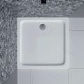 flache Duschwanne Duschtasse Brausewanne Max 80 x 80 x 5,5 cm + Siphon