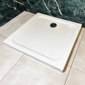 flache Duschwanne Duschtasse Brausewanne Max 80 x 80 x 5,5 cm + Siphon