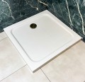 flache Duschwanne Duschtasse Brausewanne Max 80 x 80 x 5,5 cm + Siphon