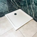flache Duschwanne Duschtasse Brausewanne Max 80 x 80 x 5,5 cm + Siphon